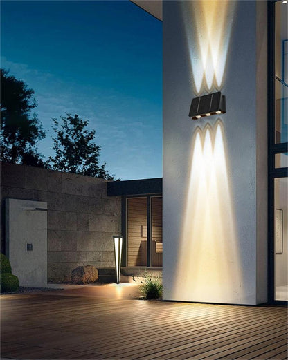 Outdoor solar LED wall light IMMAX WALL-5 with light sensor