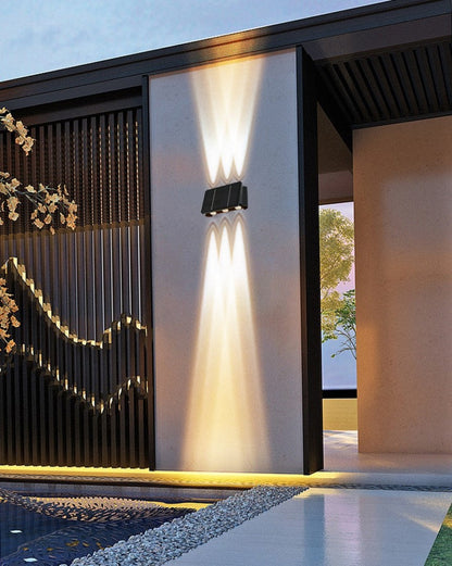 Outdoor solar LED wall light IMMAX WALL-5 with light sensor
